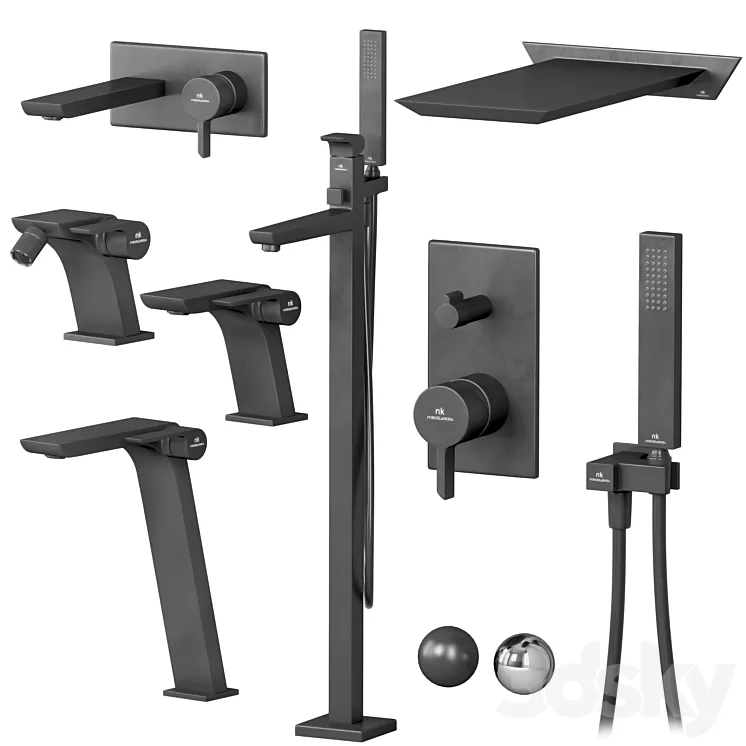 Faucets and shower sets Noken OXO set 3D Model