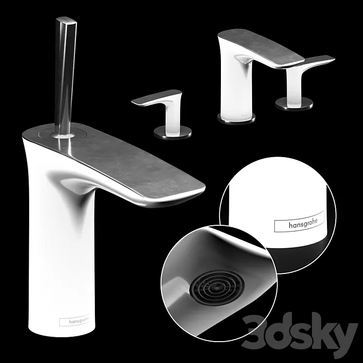 Faucets for Pura Vida Hansgrohe. 3D Model