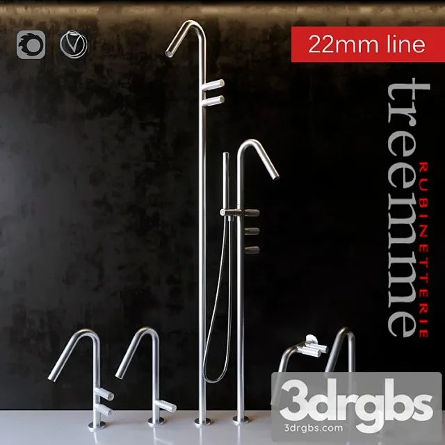 Faucets Rubinetterie Treemme 3D Model Download