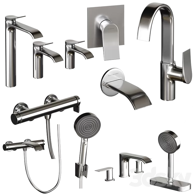 Faucets shower heads Hansgrohe Vivenis 3D Model
