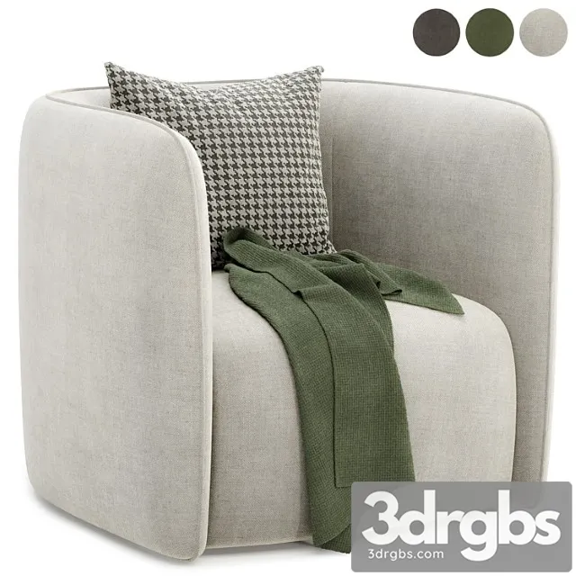 Fauteuil Coso Armchair 3D Model Download