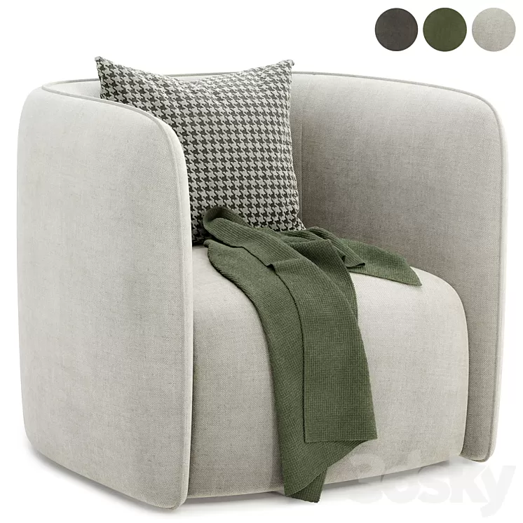 Fauteuil Coso armchair 3D Model Free Download