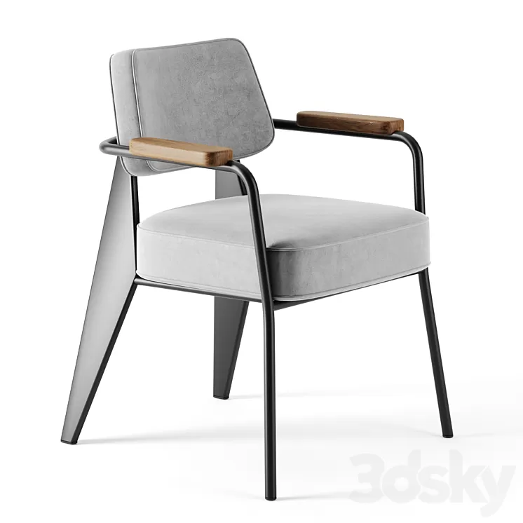 Fauteuil Direction chair by Vitra 3D Model