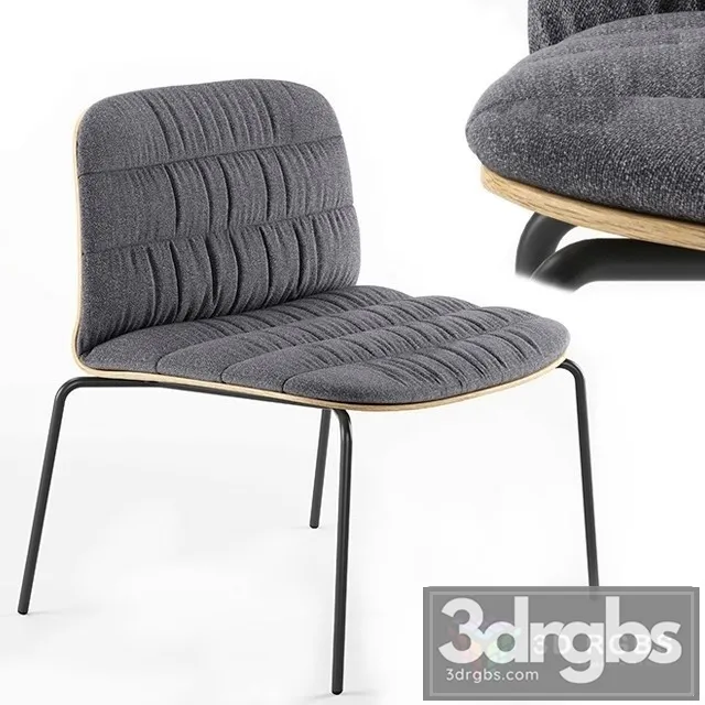 Fauteuil Lounge Pieds Bois LIU 3D Model Download Fauteuil Lounge Pieds Bois LIU 3D Model Download