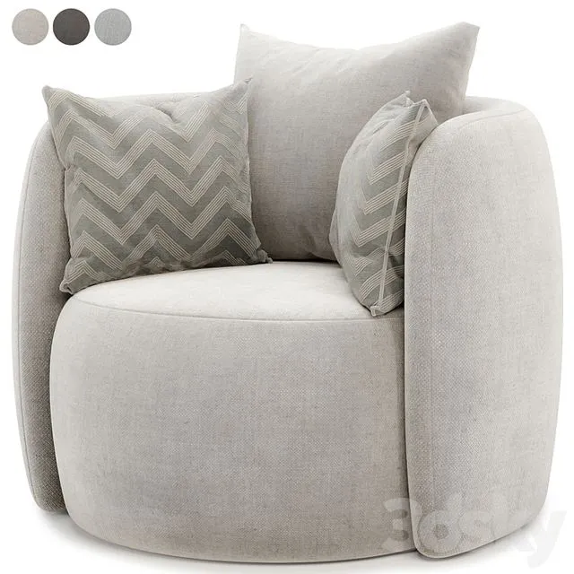 Fauteuil Terra armchair 3D Model