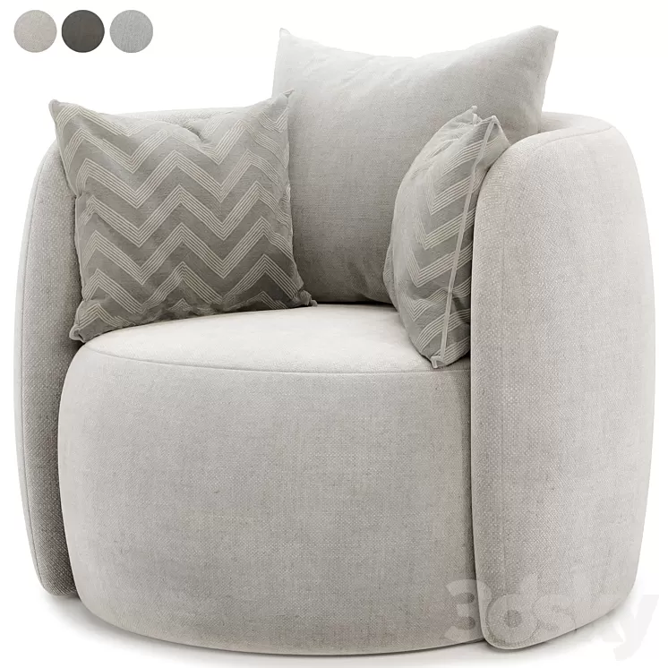 Fauteuil Terra armchair 3D Model Free Download