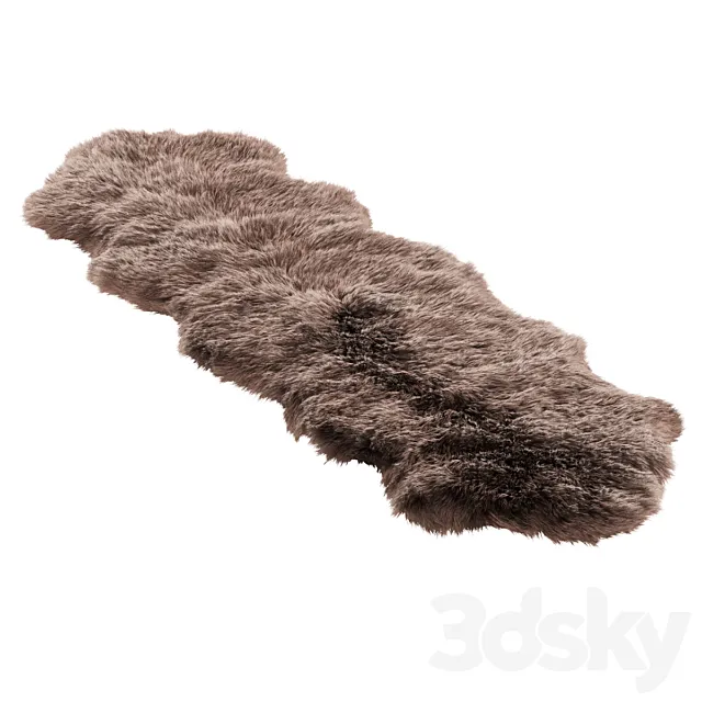 Faux Fur Sheepskin 3D Model Faux Fur Sheepskin 3D Model