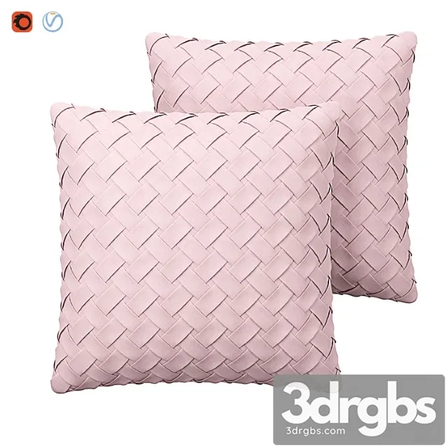 Faux suede cushion lattice weave pink tithonia Faux suede cushion lattice weave pink tithonia
