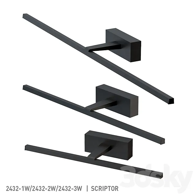 Favorite 2432-1W. 2432-2W. 2432-3W 3DModel