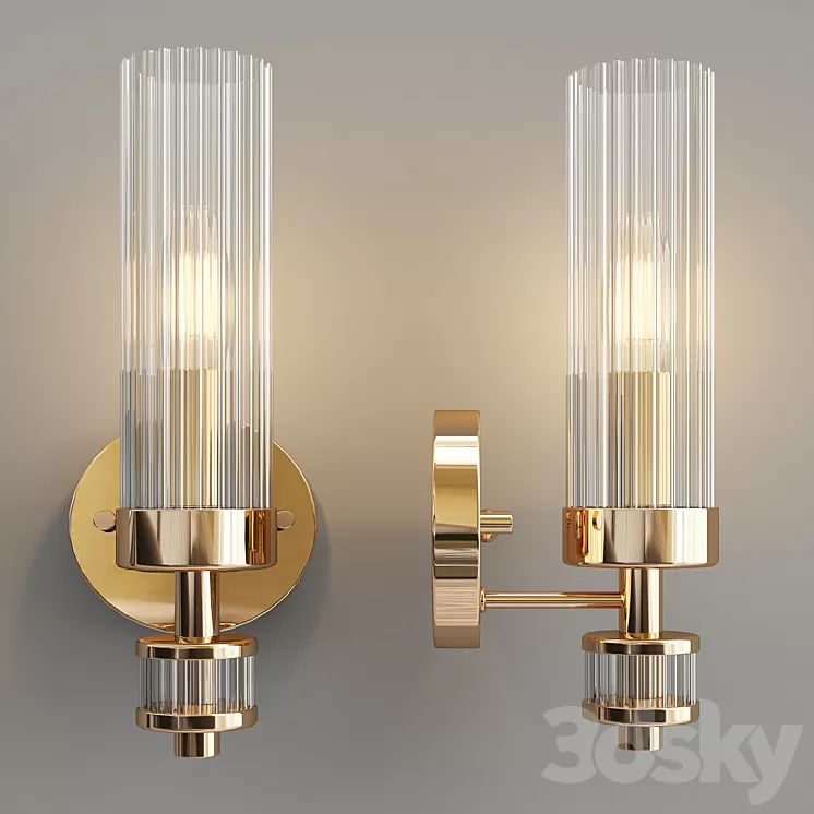 Favorite 2673-1W Aesthetic Sconce 3D Model Favorite 2673-1W Aesthetic Sconce 3D Model