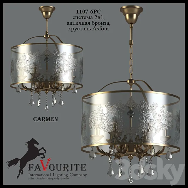 Favourite 1107-6PC 3DModel Favourite 1107-6PC 3DModel