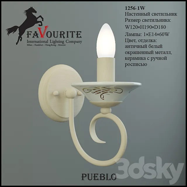 Favourite 1256-1W 3DModel Favourite 1256-1W 3DModel