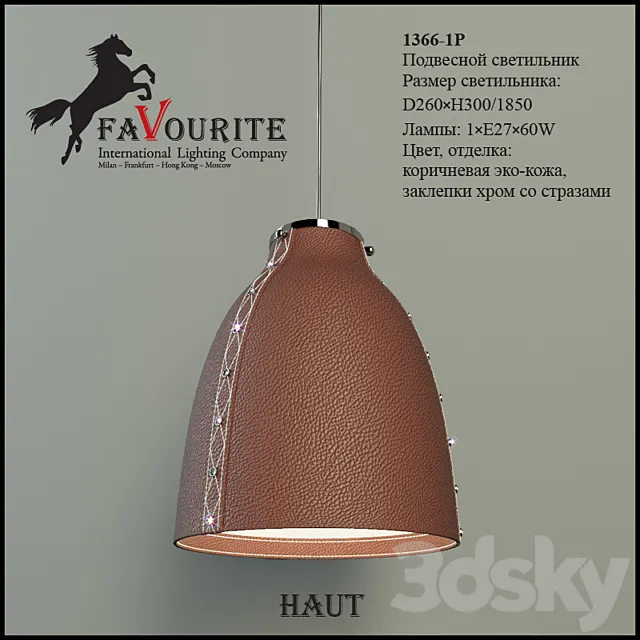 Favourite 1366-1P 3D Model Favourite 1366-1P 3D Model