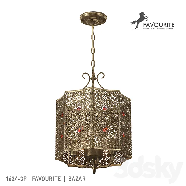 Favourite 1624-3P 3D Model Favourite 1624-3P 3D Model