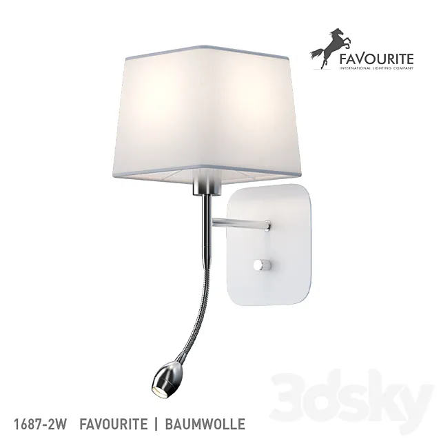 Favourite 1687-2W 3D Model Favourite 1687-2W 3D Model