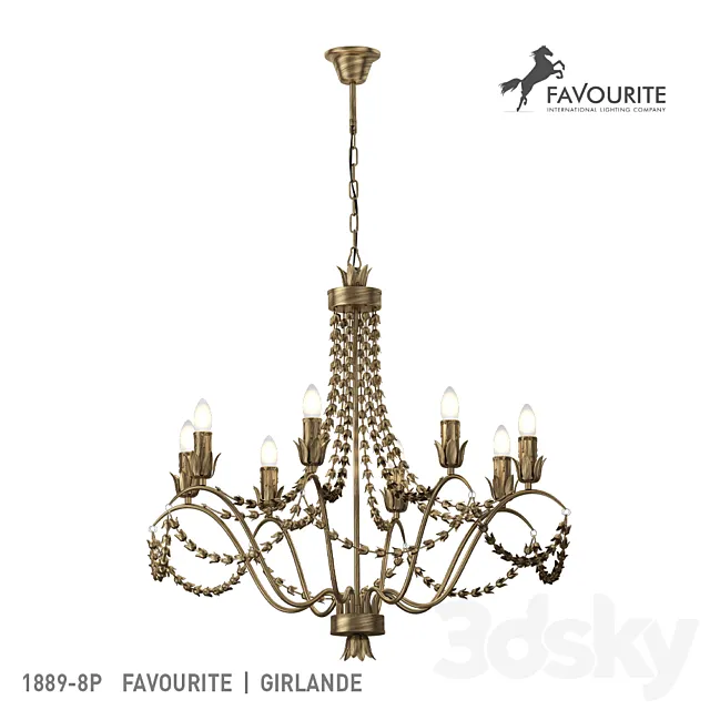 Favourite 1889-8P 3DModel Favourite 1889-8P 3DModel