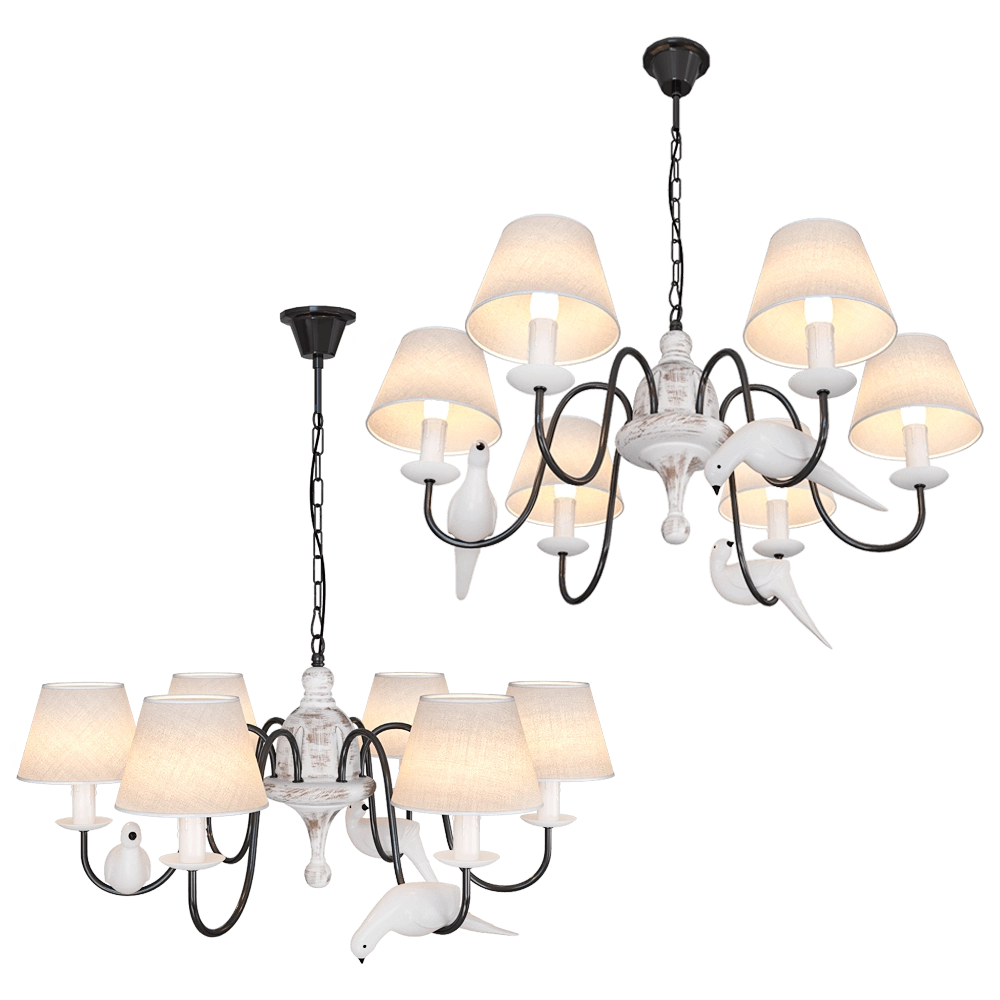 FAVOURITE – Chandelier Birds 1594-6P 3D Model