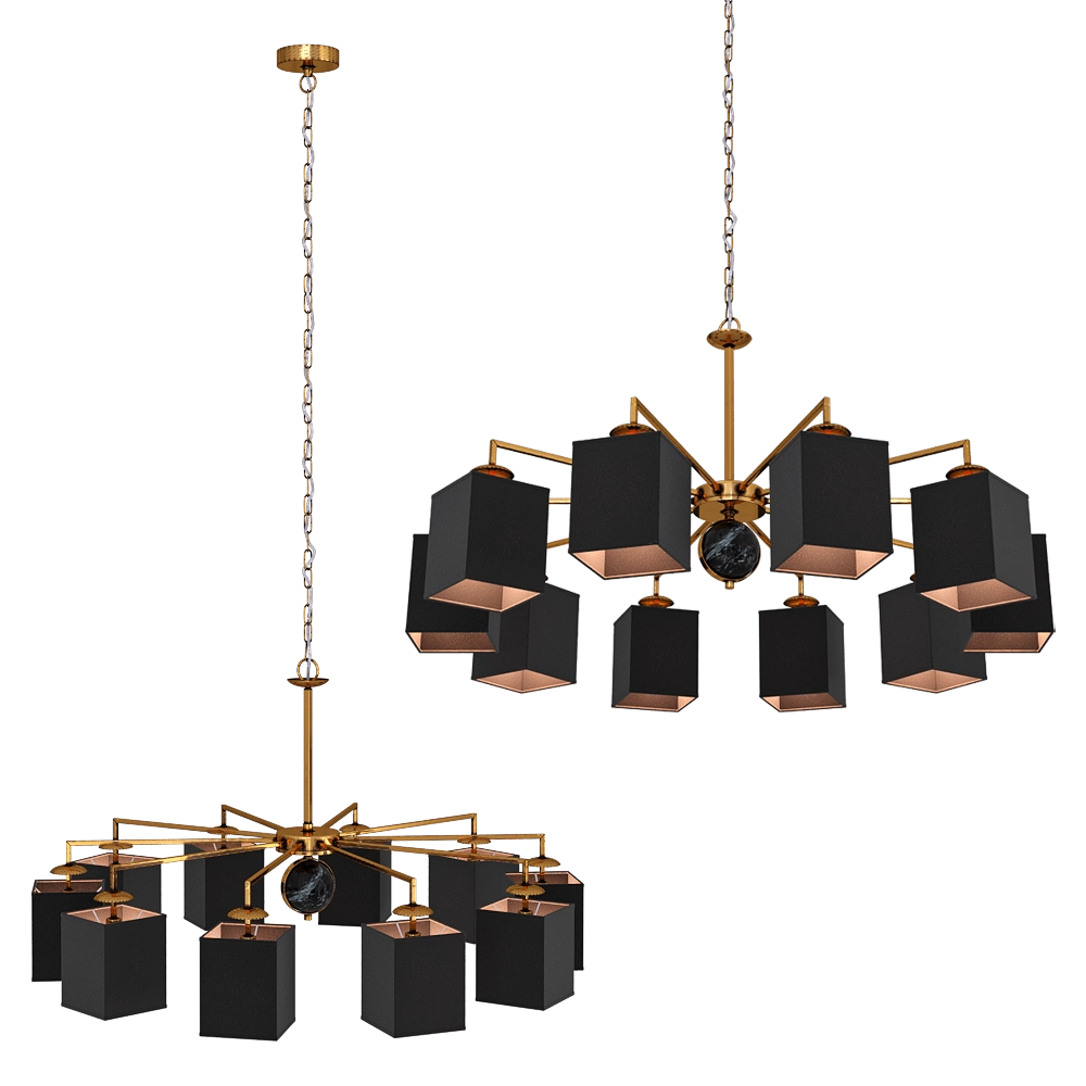 FAVOURITE – Chandelier Diva 2822-10P 3D Model