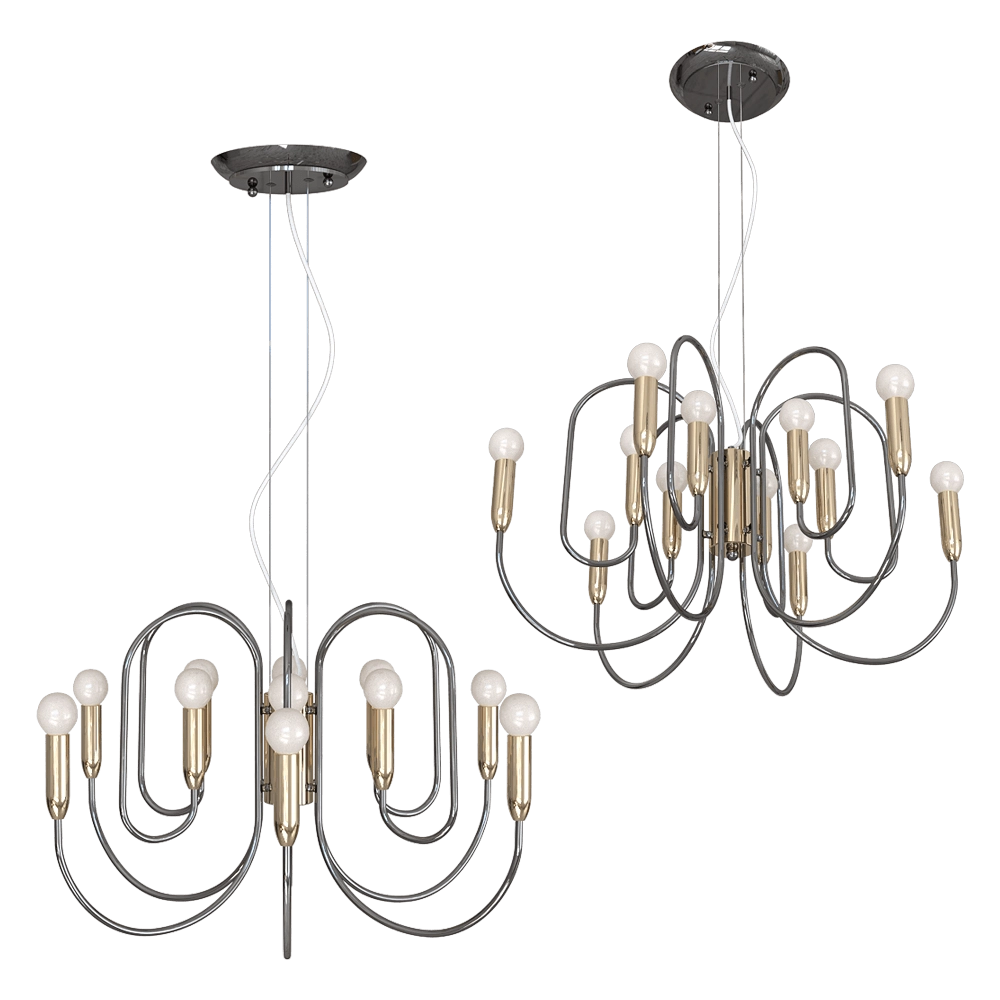 FAVOURITE – Chandelier Drolling 1676-12P 3D Model