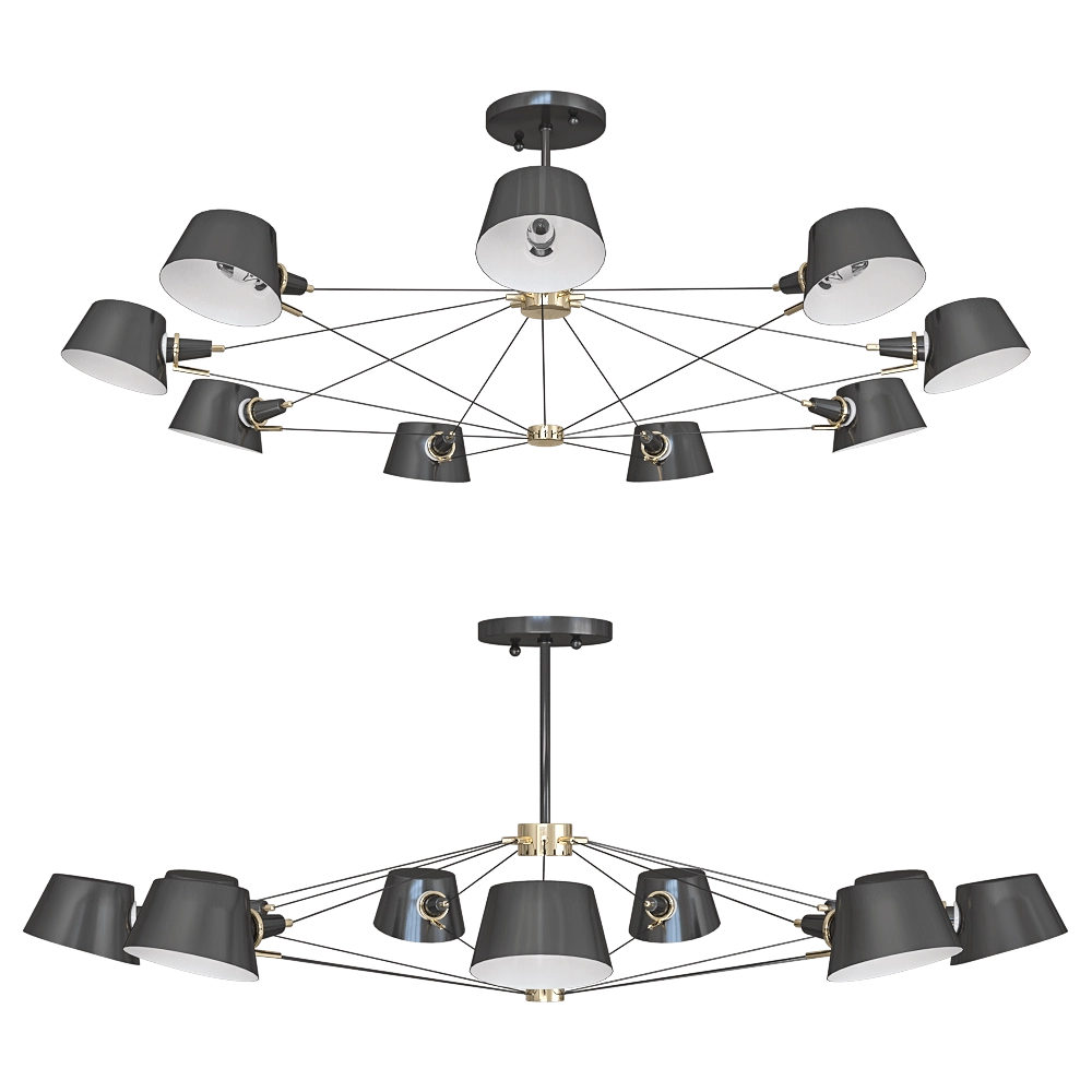 FAVOURITE – Chandelier Eimer 1512-9P 3D Model