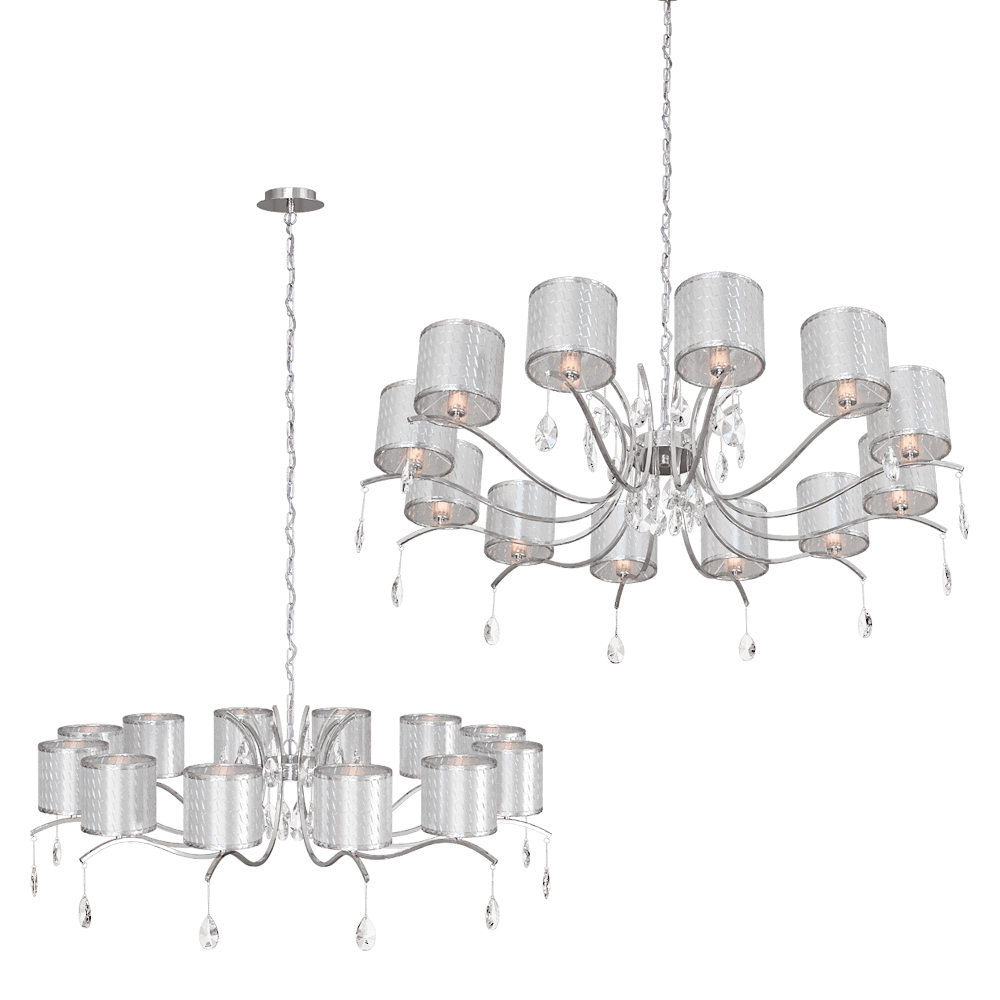 FAVOURITE – Chandelier Low 2866-12P 3D Model