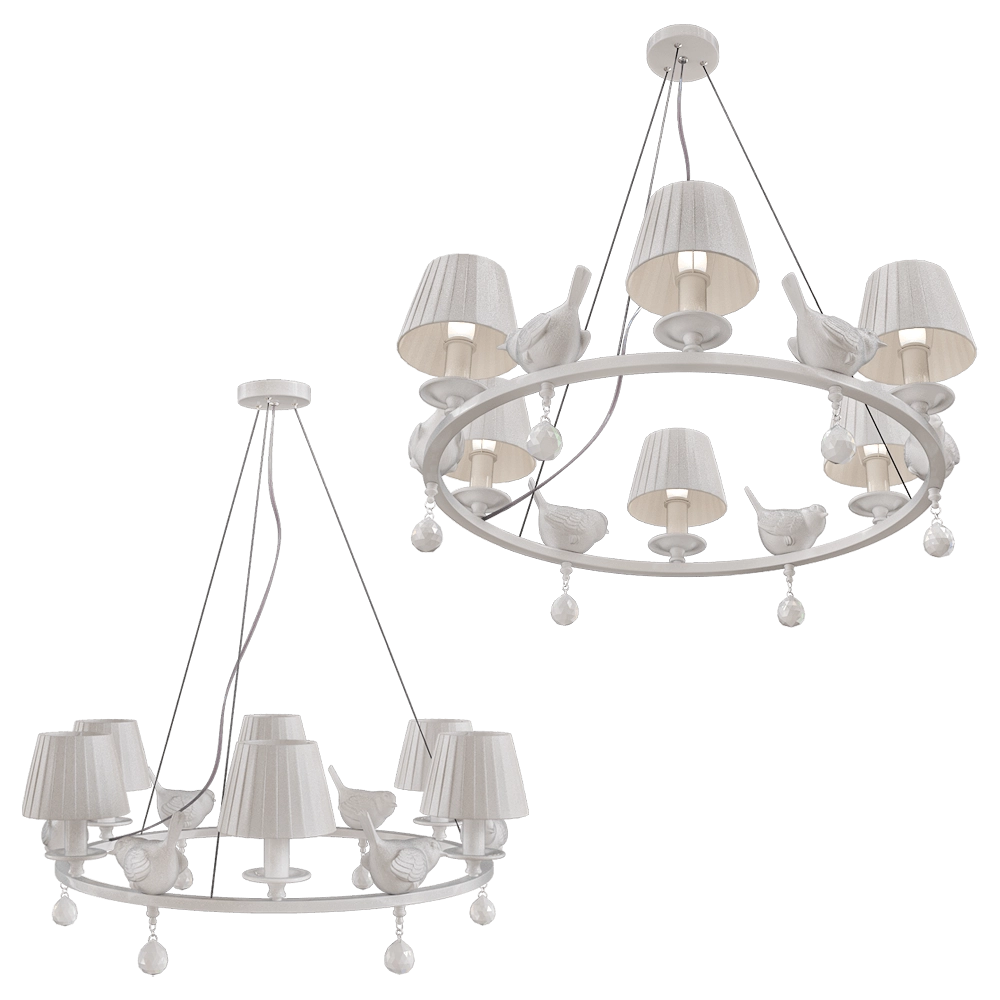 FAVOURITE – Chandelier Vogel 1705-6P 3D Model
