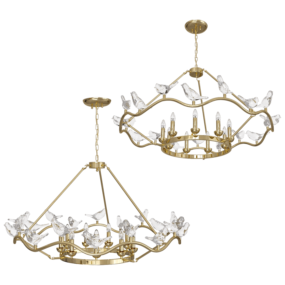 FAVOURITE – Люстра Pajaritos 1750-9P 3D Model