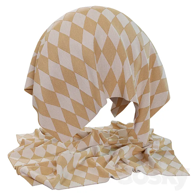 Fb205 Fabric Diamond | 1Mat | 4k | Seamless 3D Model