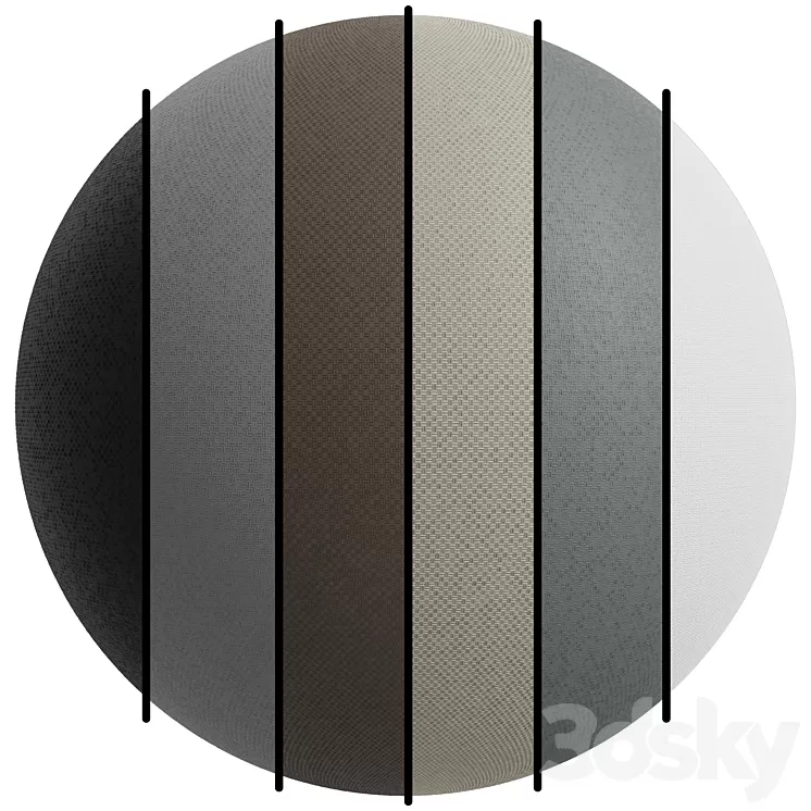 FB313 Braid Fabric | one design and 6 different colors | 4K 3D Model Free Download