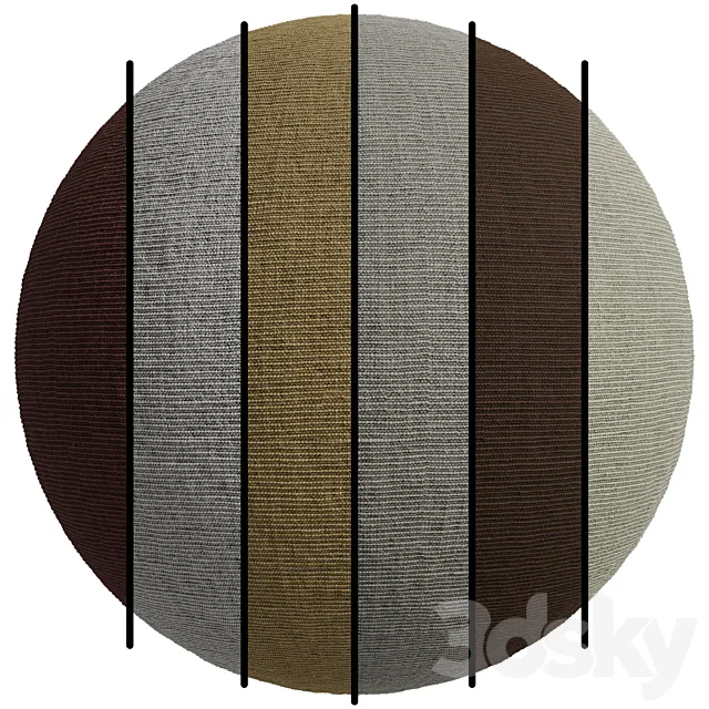 FB491 Furniture fabrics Vesta(Decobel brand) | one design and 6 different colors | 4K 3D Model