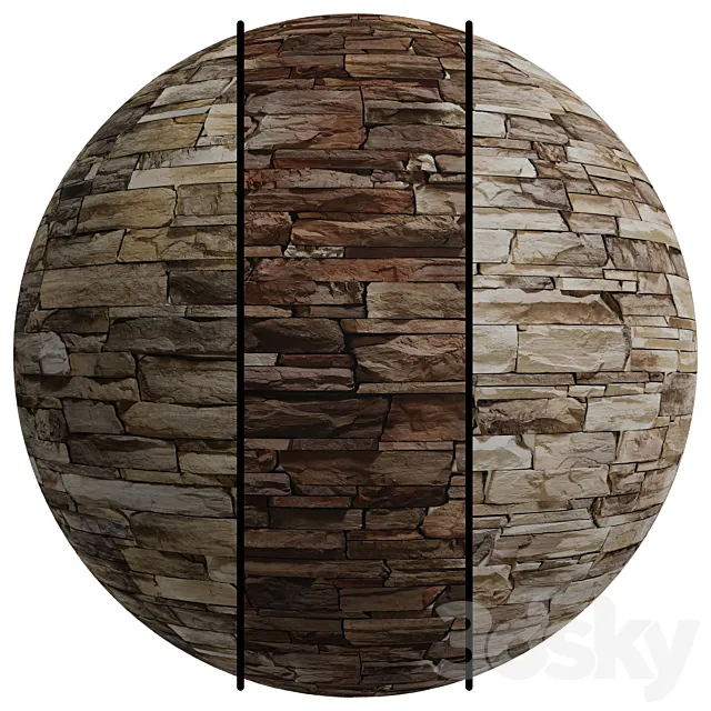 FB54 Scissors Stone Texture (Antique – Gutin) Etna | PBR | 3 MAT | 4K 3D Model