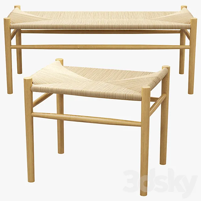 FDB Mobler J83B penkki 3D Model