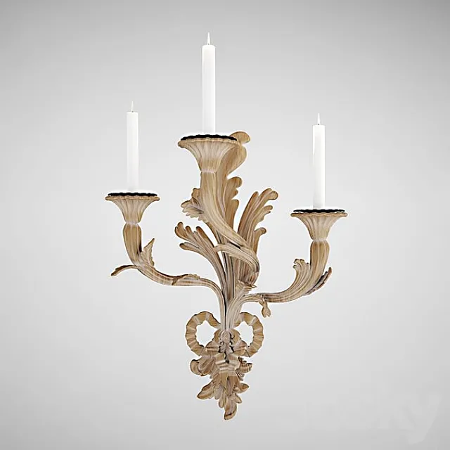 FEAO 1026 Decoro 13 ORO sconces Chelini 3DModel