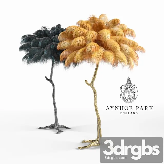 Feather lamp 3D Model Download