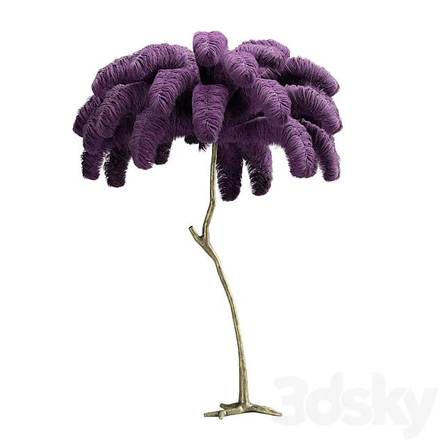 Feather Lamp A MODERN GRAND TOUR 3DModel