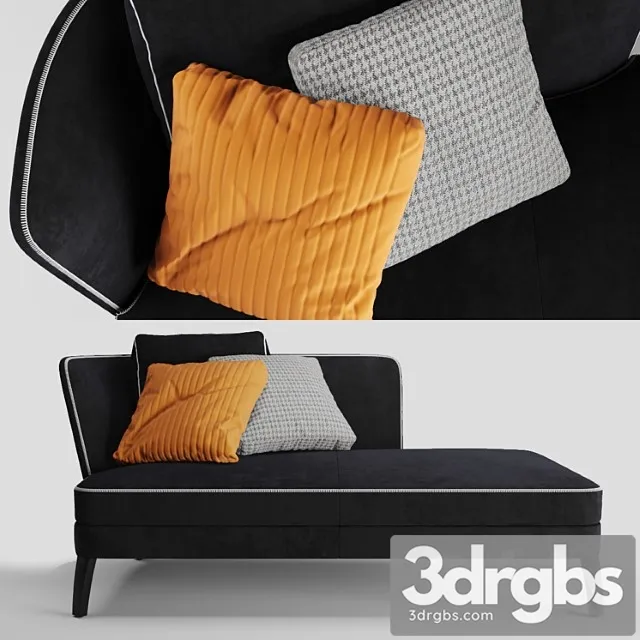 Febo chaise b & b italia 2 3D Model Download Febo chaise b & b italia 2 3D Model Download