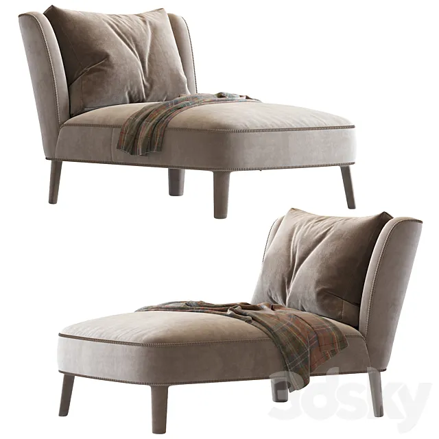 Febo chaise longue maxalto 3D Model Febo chaise longue maxalto 3D Model