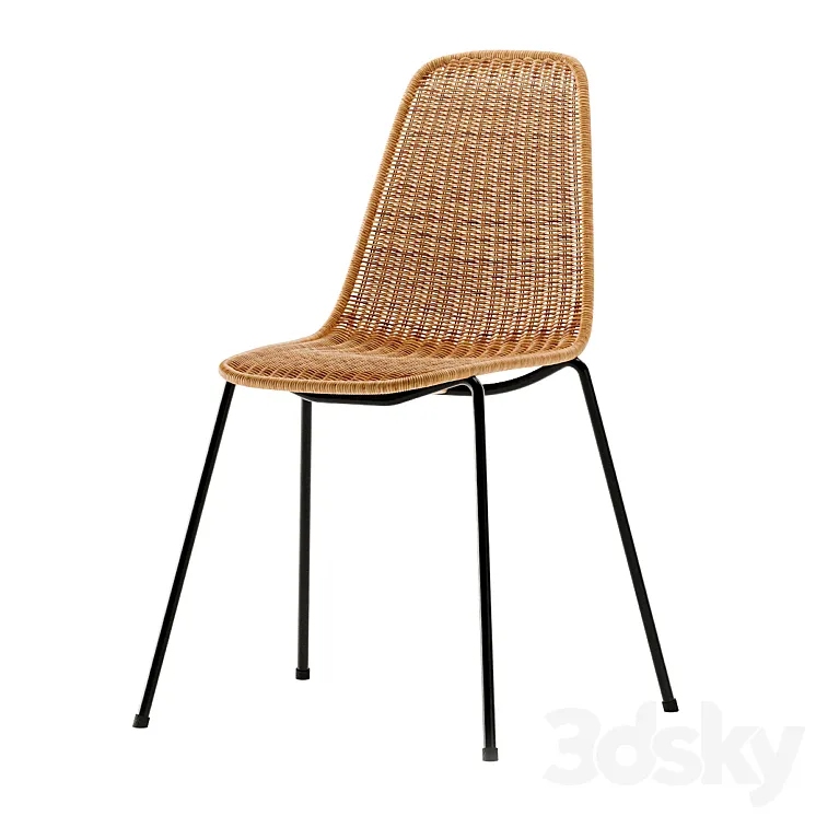 Feelgood Designs basket \/ rattan chair by Gian Franco Legler \/ Rattan chair 3D Model Free Download