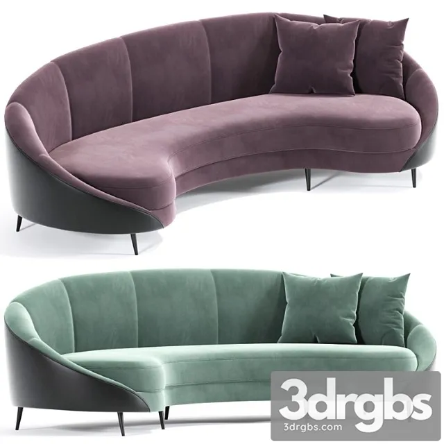 Feet Curved Sofa Beverly 3D Model Download Feet Curved Sofa Beverly 3D Model Download