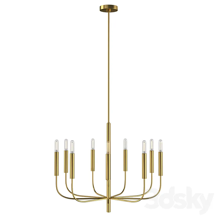 Feiss Chandelier FE-BRIANNA9-BB 3D Model Free Download