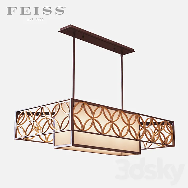 Feiss – Remy 4 Light Island Chandelier 3D Model Feiss – Remy 4 Light Island Chandelier 3D Model