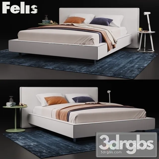 Felis Bolton Bed 3D Model Download