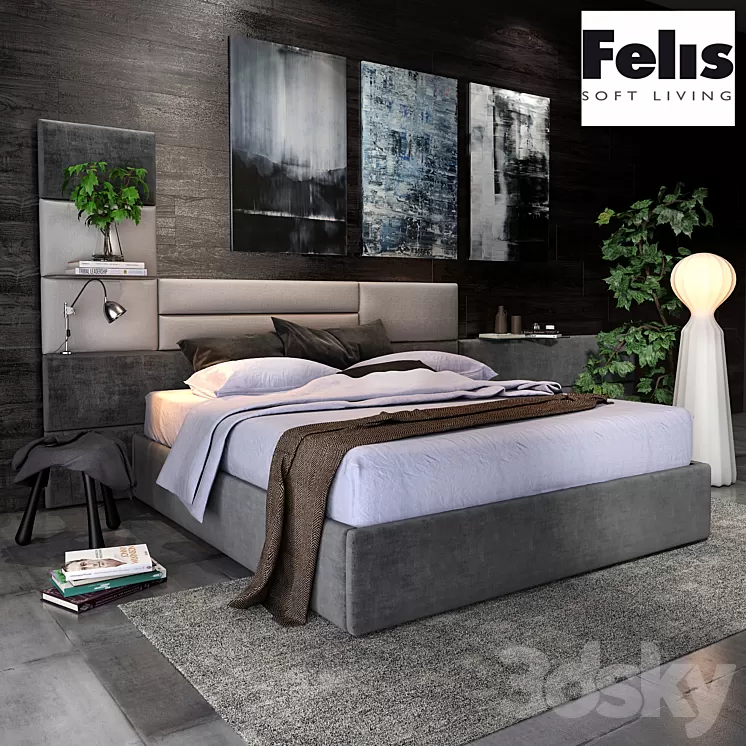 Felis Sommy bed 3D Model Felis Sommy bed 3D Model