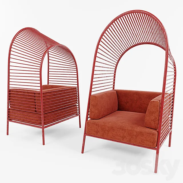 Felix Armchair by Christian Vivanco for los patrones 3D Model Felix Armchair by Christian Vivanco for los patrones 3D Model