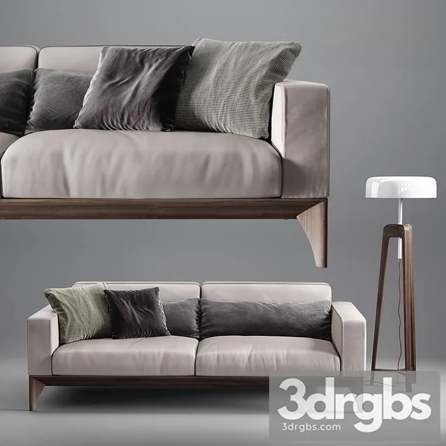 Fellow Porada sofa 3D Model Download Fellow Porada sofa 3D Model Download