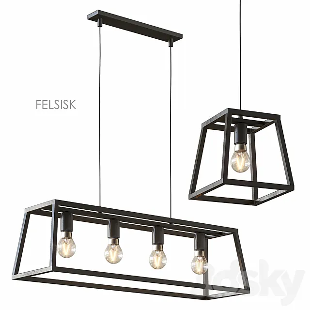 FELSISK IKEA Hanging lamp 3D Model FELSISK IKEA Hanging lamp 3D Model