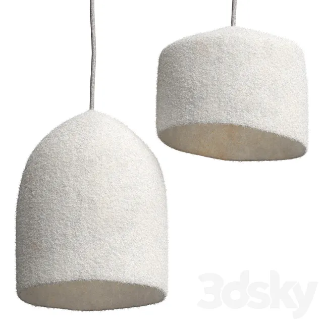 Felt pendant lights 1 3D Model Felt pendant lights 1 3D Model