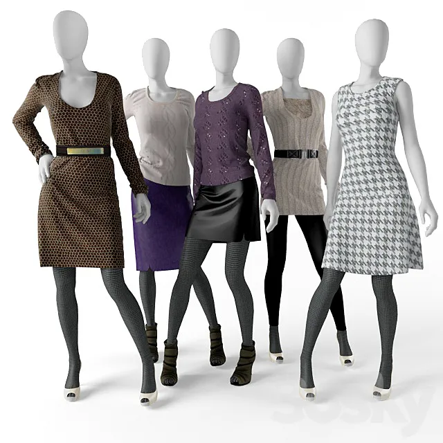 female mannequins 3DModel