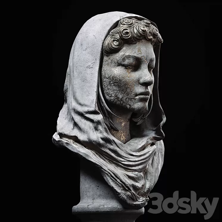 Female Statue 3D Model Free Download