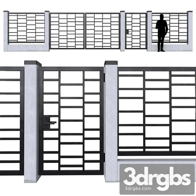 Fence 08 3D Model Download